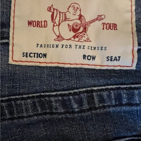 True Religion Men's Straight Blue Jeans - Picture 4 of 4